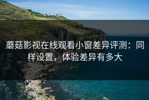 蘑菇影视在线观看小窗差异评测：同样设置，体验差异有多大
