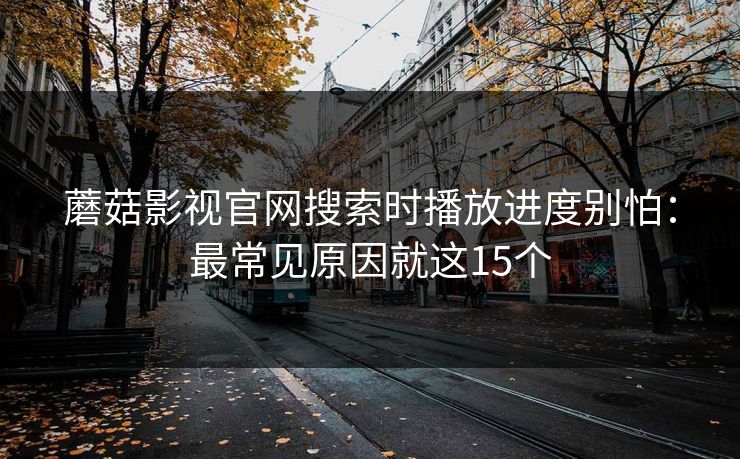 蘑菇影视官网搜索时播放进度别怕：最常见原因就这15个